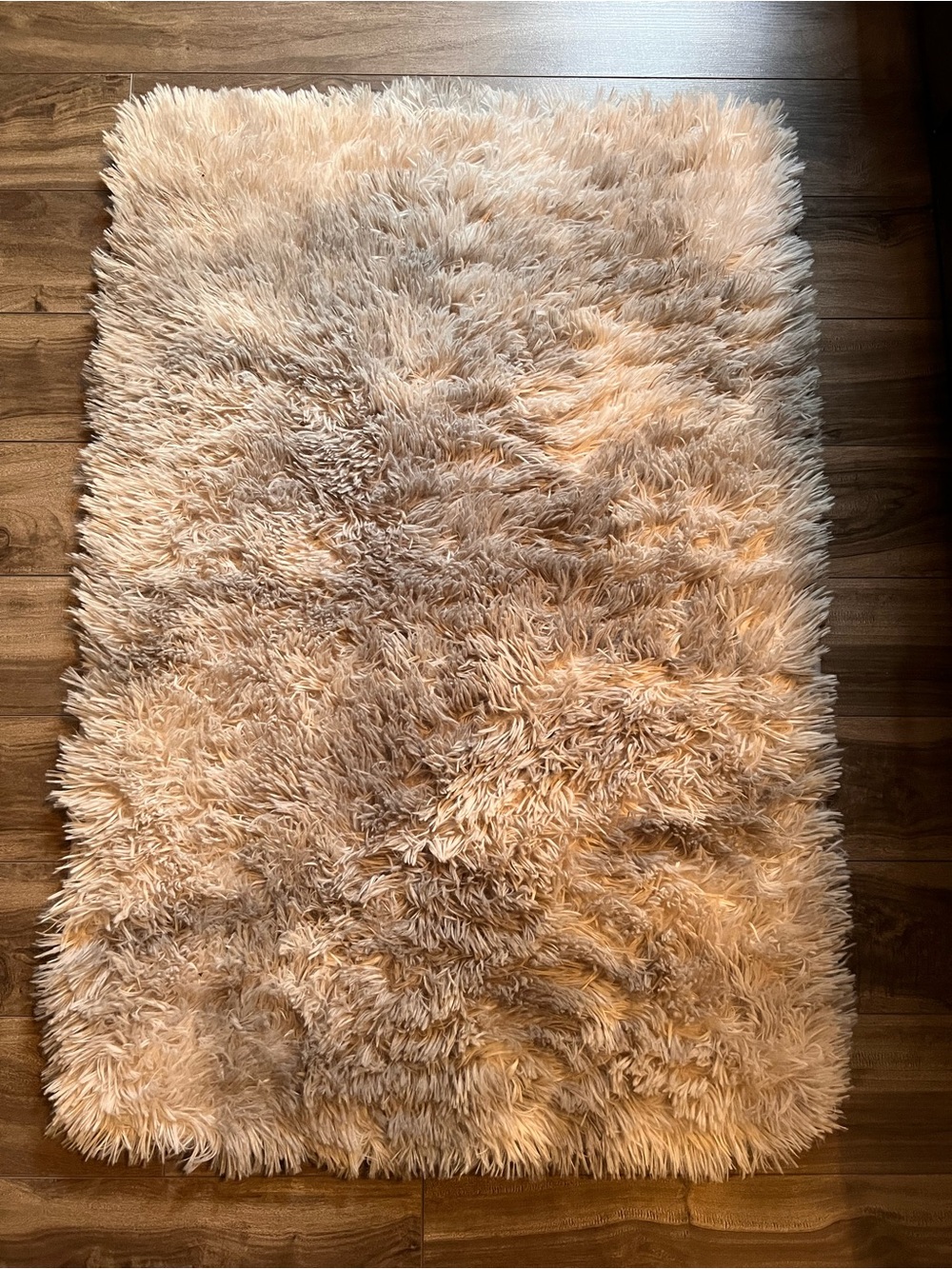 Plush Shag Bath Rug - Cream